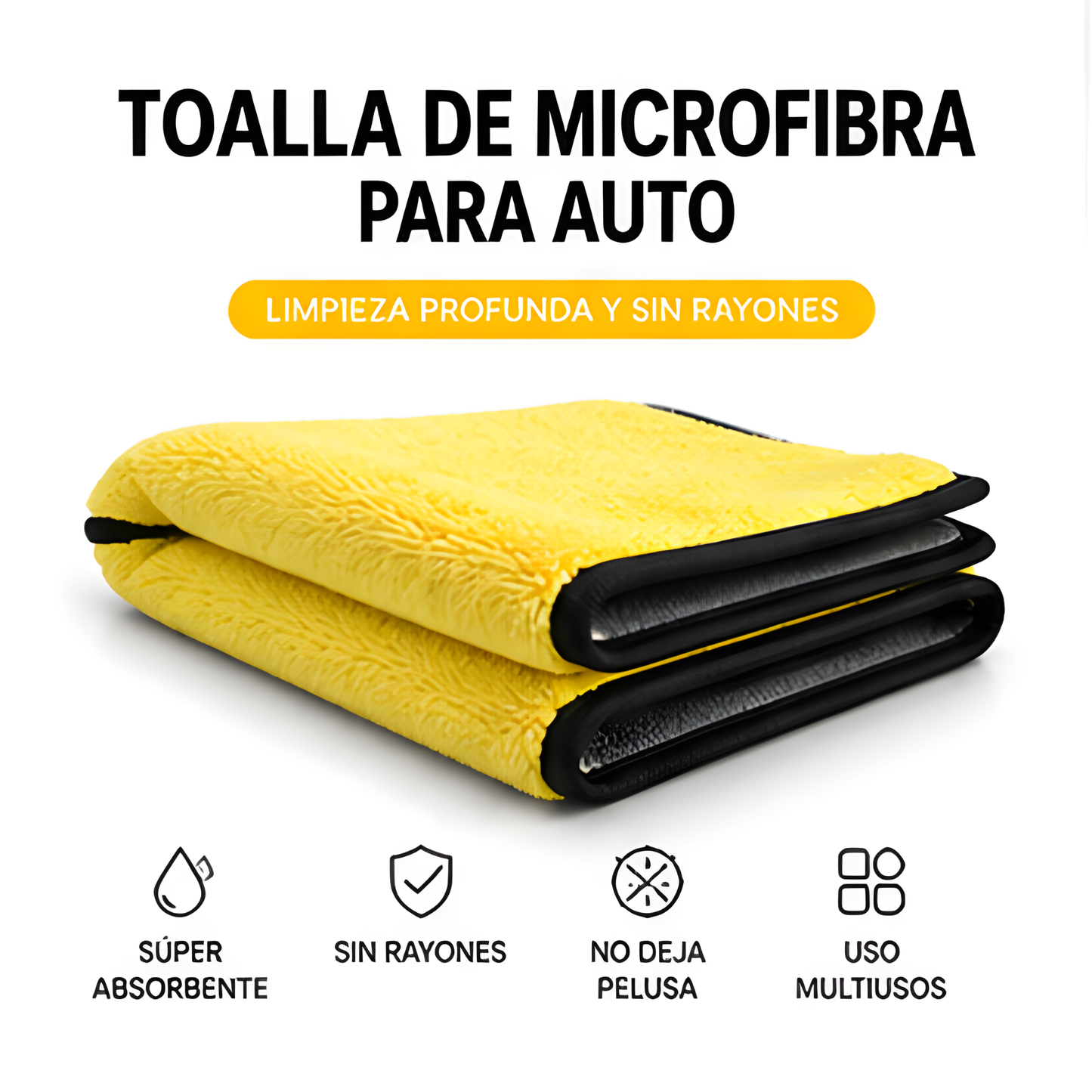 Paño de Microfibra Premium para Auto