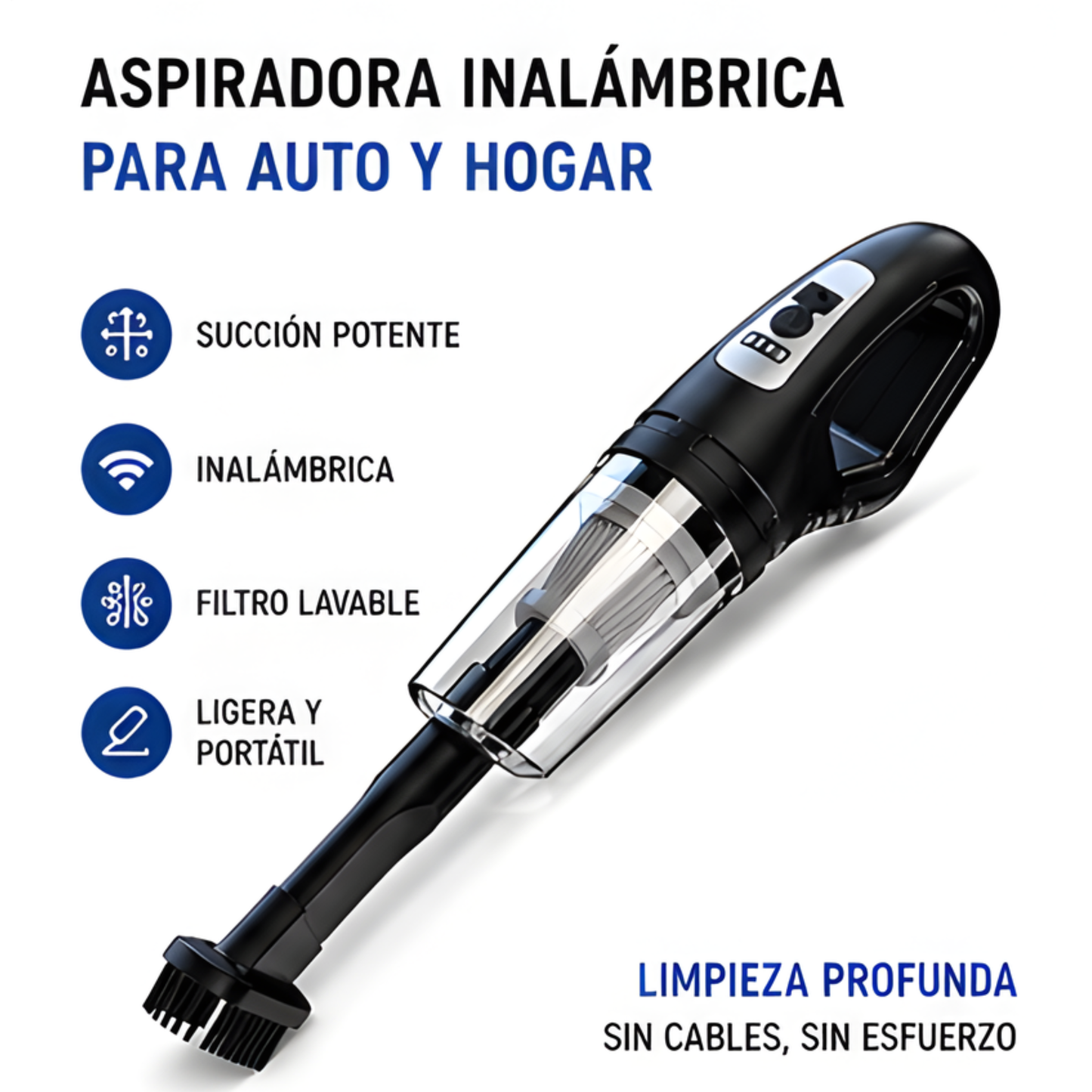 Aspiradora Portátil Inalámbrica