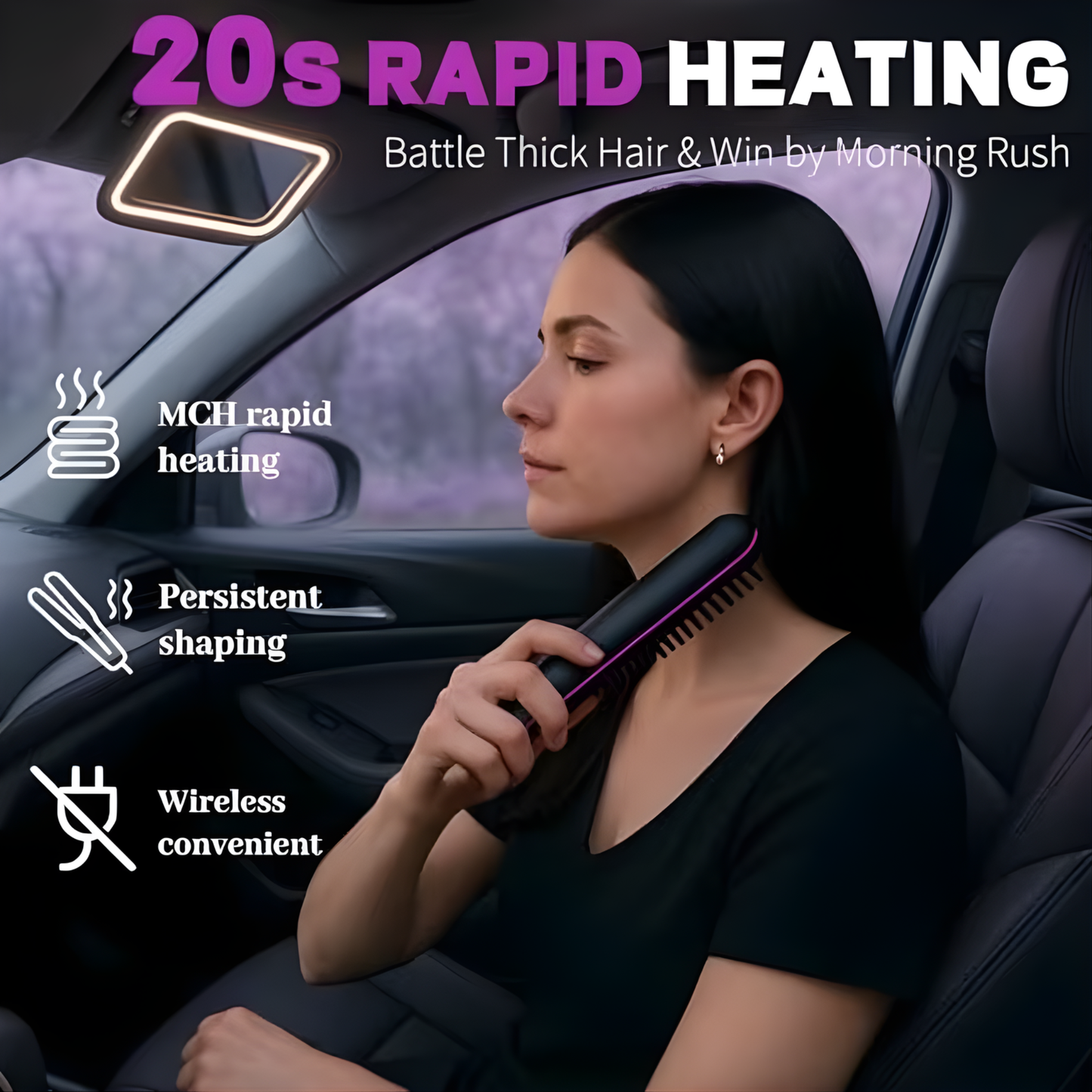 Cepillo Alisador Portatil