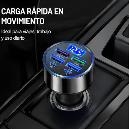 Cargador Rápido USB para Auto 250W