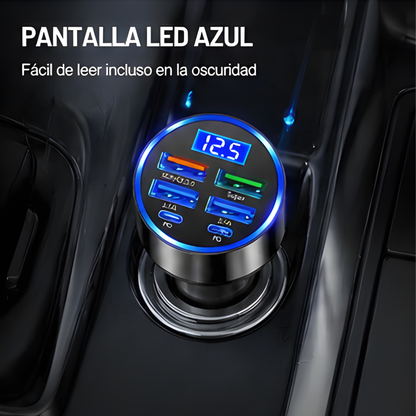 Cargador Rápido USB para Auto 250W