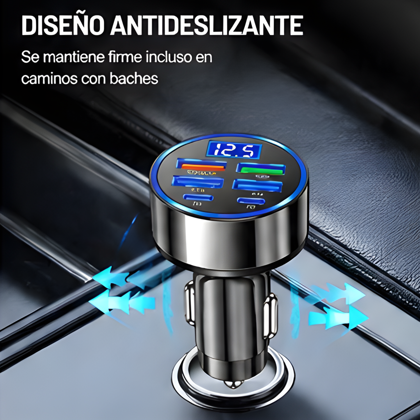 Cargador Rápido USB para Auto 250W