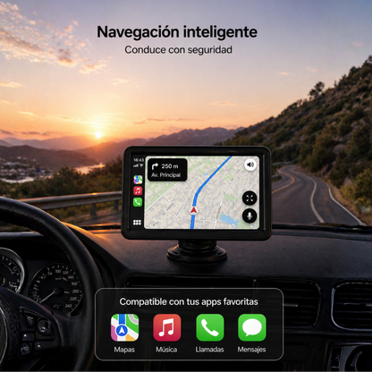 Pantalla Multimedia CarPlay y Android Auto con Cámara de Reversa